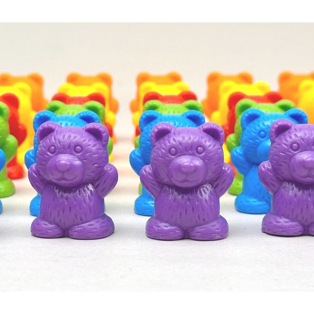 Math Counting Bears Educational Toy 55pc Set Preschool Toddler‎ Kids 6 Color